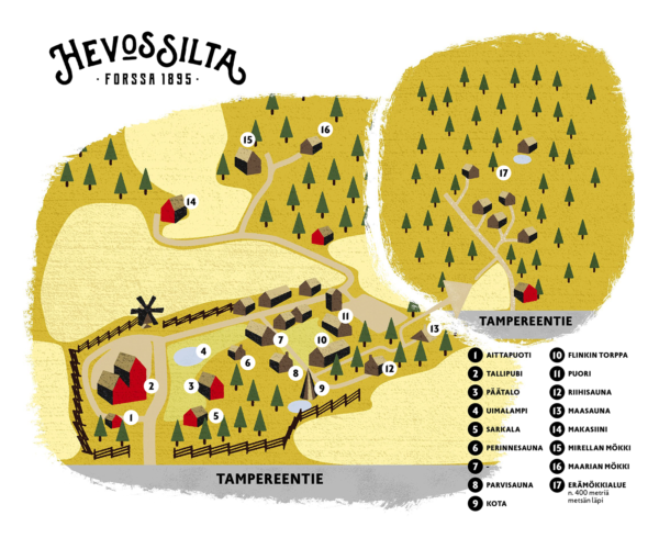 map hevossilta finland